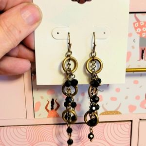 Beautiful black beads and circles